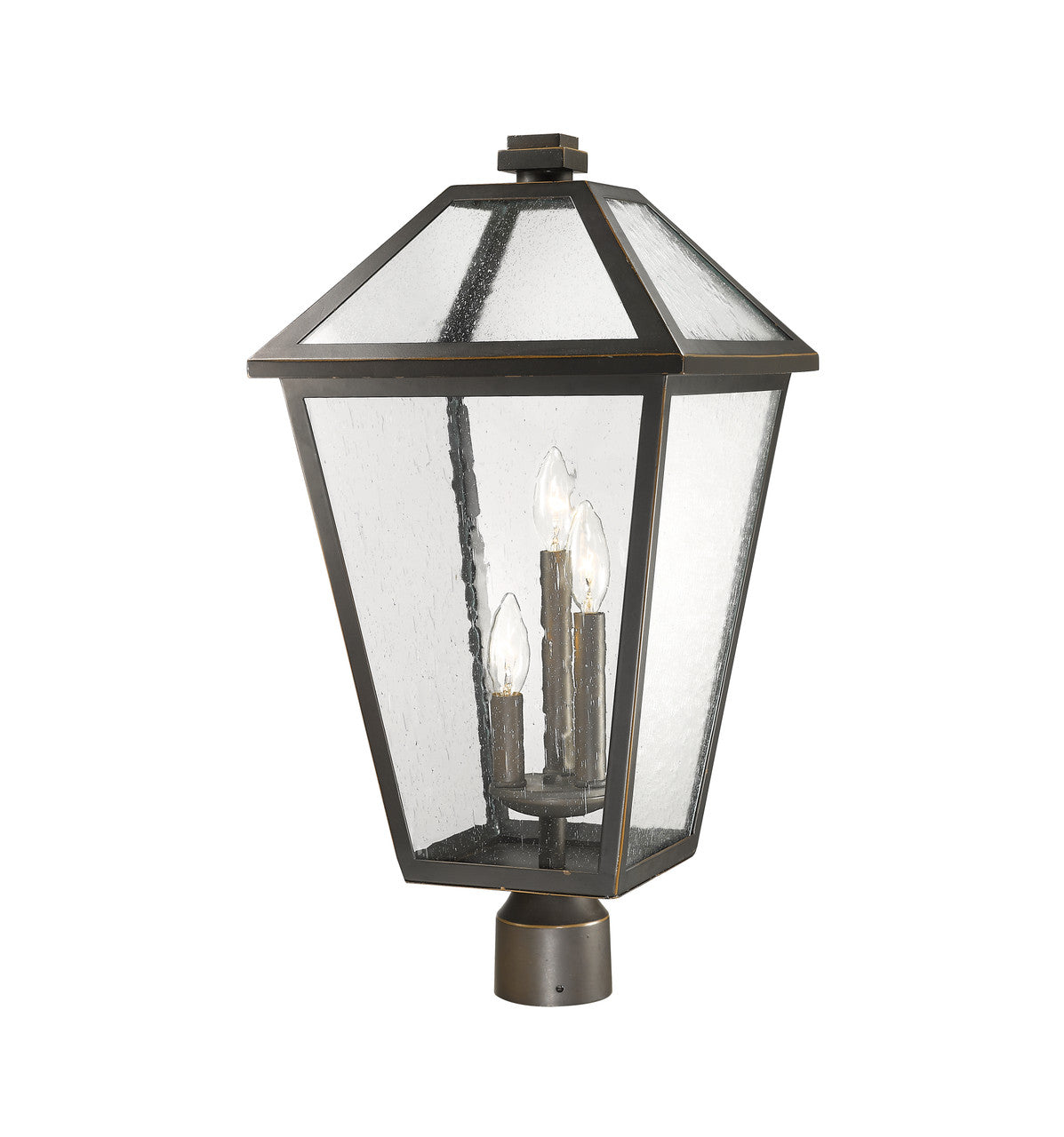 Z-Lite Talbot 3 Light Outdoor Post Mount Fixture in Oil Rubbed Bronze 579PHXLR-ORB