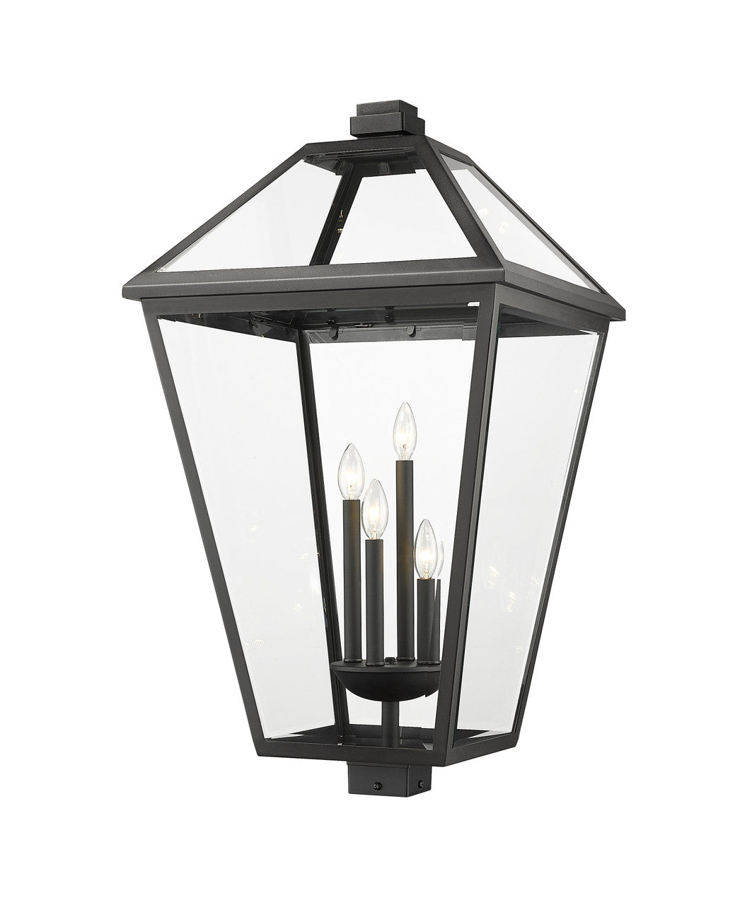 Z-Lite Talbot Outdoor Post Mount Fixture in Black 579PHXLXS-BK