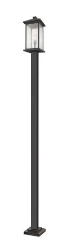 Z-Lite Portland 1 Light Outdoor Post Mounted Fixture in Oil Rubbed Bronze 531PHBXLS-536P-ORB