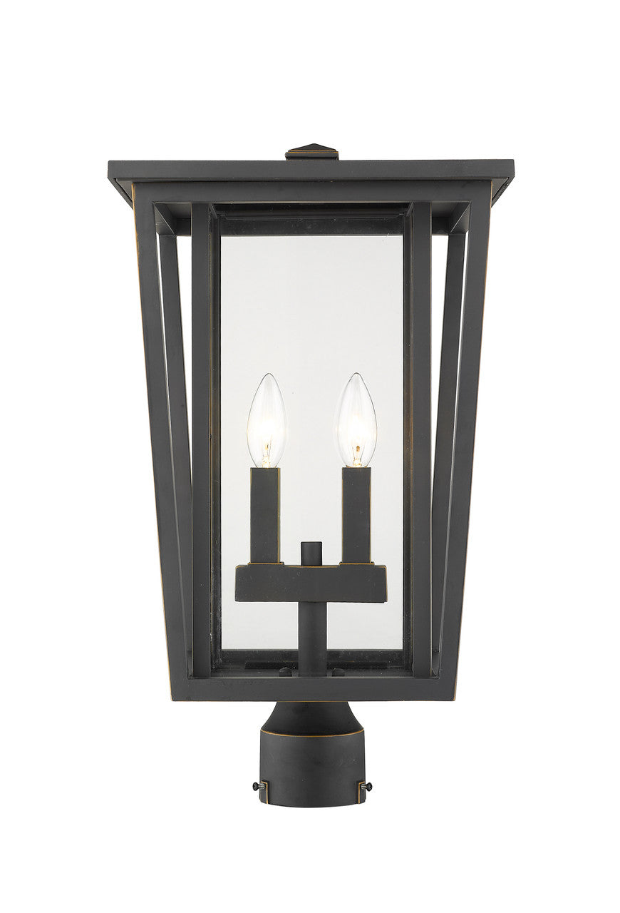 Z-Lite Seoul Outdoor Post Mount Fixture in Oil Rubbed Bronze 571PHBR-ORB