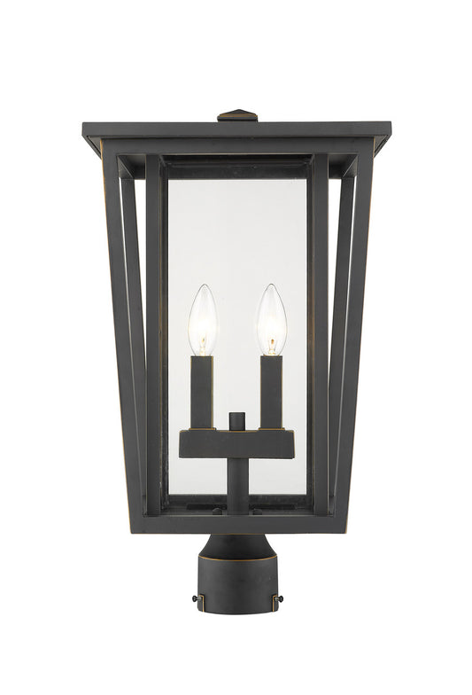 Z-Lite Seoul Outdoor Post Mount Fixture in Oil Rubbed Bronze 571PHBR-ORB