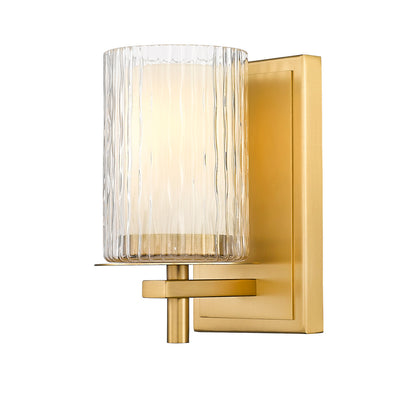 Z-LITE Grayson 1 Light Wall Sconce in Modern Gold 1949-1S-MGLD