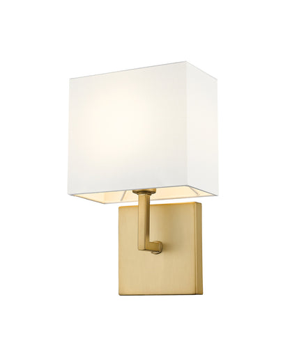 Z-Lite Saxon 1 Light Wall Sconce in Olde Brass 815-1S-OBR