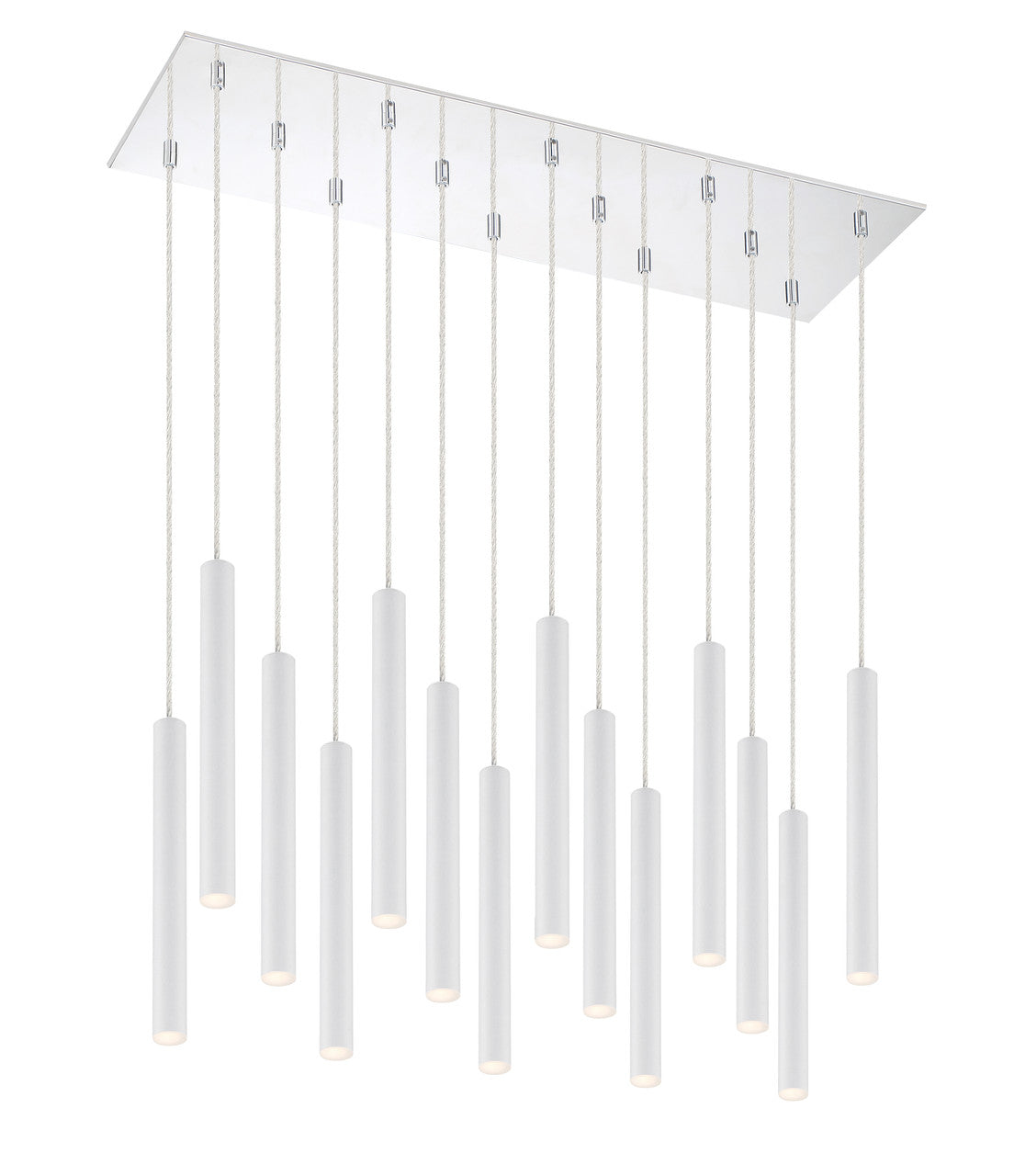 Z-Lite Forest Chandelier in Chrome 917MP12-WH-LED-14LCH