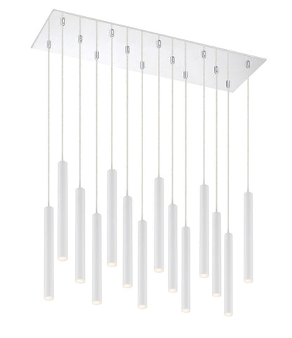 Z-Lite Forest Chandelier in Chrome 917MP12-WH-LED-14LCH