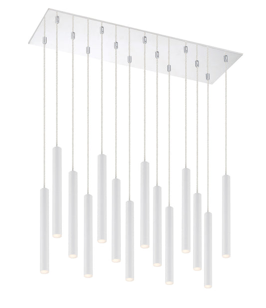 Z-Lite Forest Chandelier in Chrome 917MP12-WH-LED-14LCH