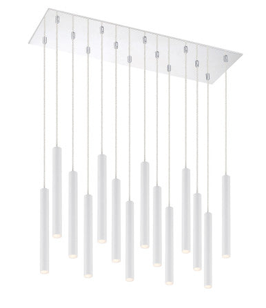 Z-Lite Forest 14 Light Chandelier in Chrome 917MP12-WH-LED-14LCH