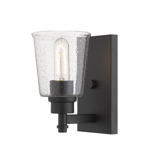 Z-Lite Bohin 1 Light Wall Sconce in Matte Black 464-1S-MB