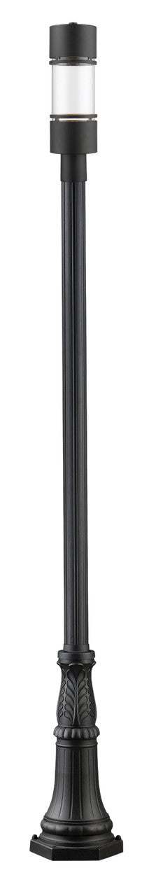 Z-Lite Luminata Outdoor Post Mounted Fixture in Black 553PHB-518P-BK-LED