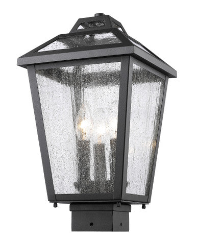 Z-Lite Bayland 3 Light Outdoor Post Mount Fixture in Oil Rubbed Bronze 539PHMS-ORB