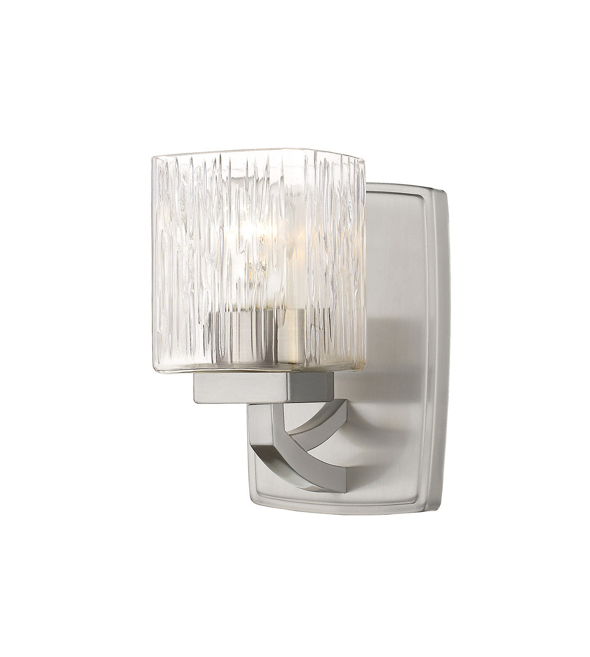 Z-Lite Zaid 1 Light Wall Sconce in Brushed Nickel 1929-1S-BN