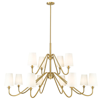 Z-LITE Gianna 12 Light Chandelier in Modern Gold 7509-12-60MGLD