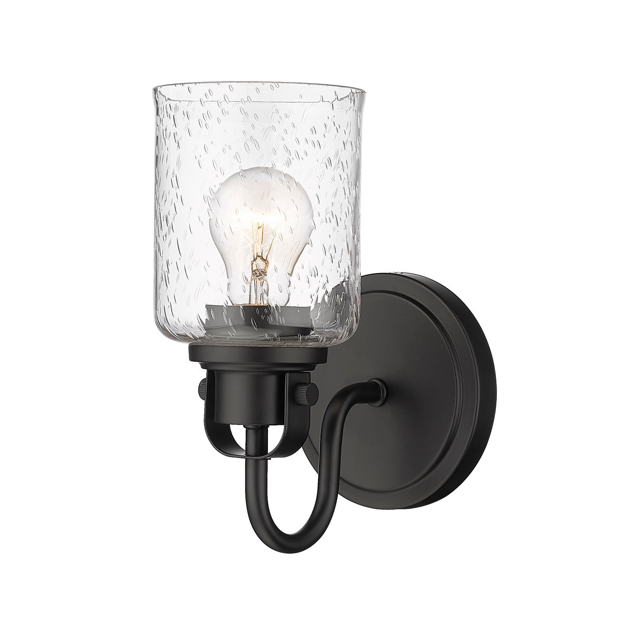 Z-Lite Kinsley 1 Light Wall Sconce in Matte Black 340-1S-MB