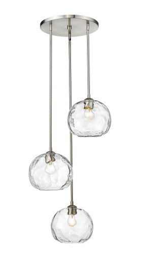 Z-Lite Chloe 3 Light Chandelier in Brushed Nickel 490P10-3R-BN