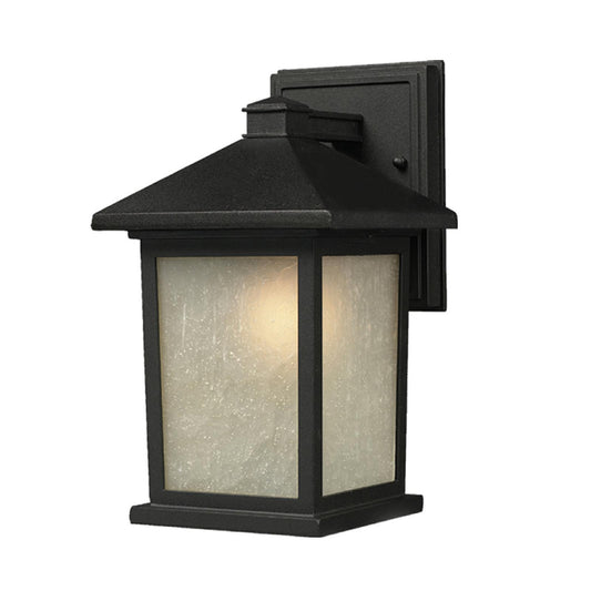 Z-Lite Holbrook 1 Light Outdoor Wall Light in Black 507M-BK