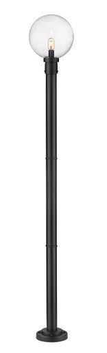 Z-Lite Laurent 1 Light Outdoor Post Mounted Fixture in Black 599PHB-567P-BK