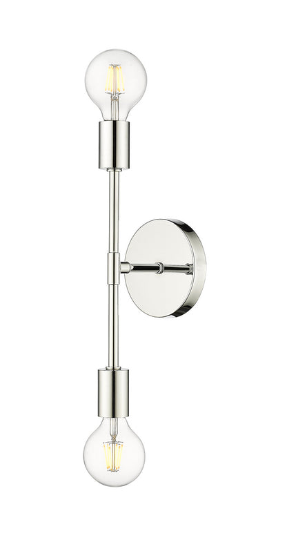 Z-Lite Modernist 2 Light Wall Sconce in Chrome 731-2S-CH