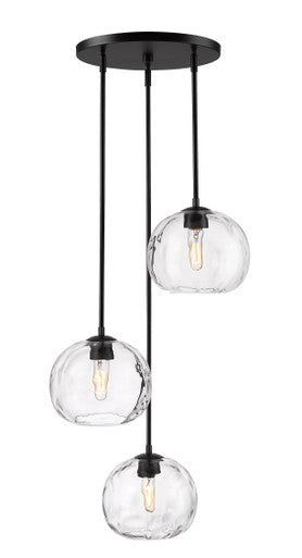 Z-Lite Chloe 3 Light Chandelier in Matte Black 490P10-3R-MB