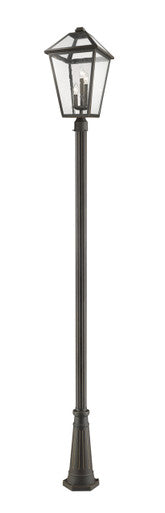 Z-Lite Talbot 3 Light Outdoor Post Mounted Fixture in Oil Rubbed Bronze 579PHXLR-519P-ORB