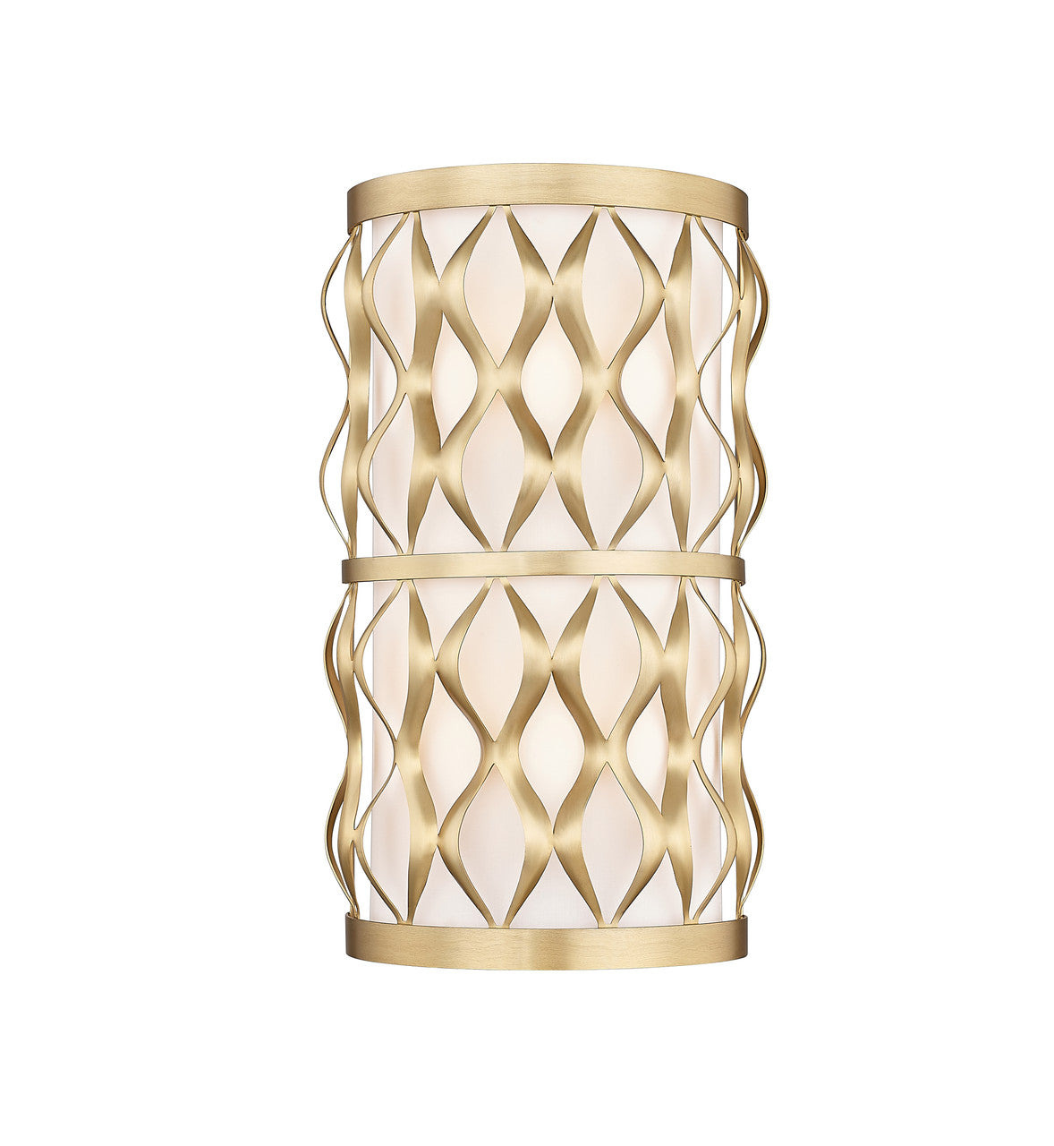 Z-LITE Harden 2 Light Wall Sconce in Modern Gold 1948-2S-MGLD