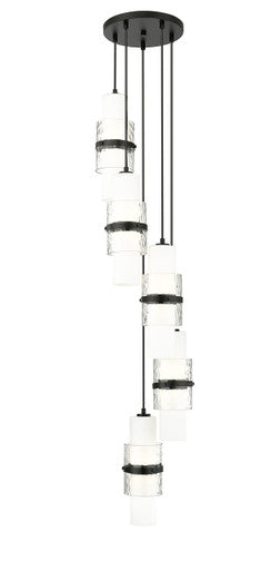 Z-Lite Cayden 5 Light Chandelier in Matte Black 1946P-5R-MB