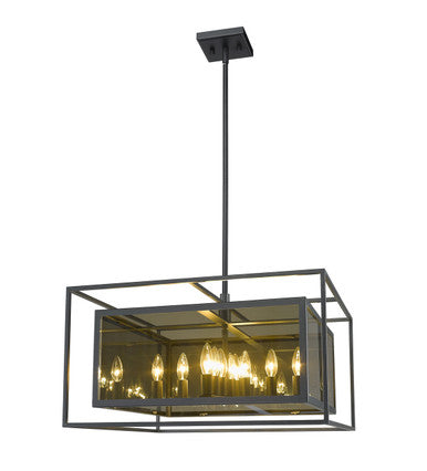 Z-Lite Infinity 12 Light Chandelier in Misty Charcoal 802P24-MC