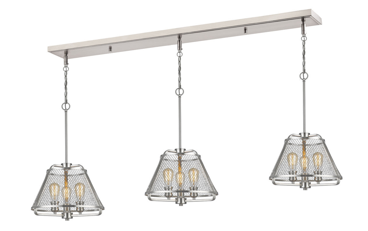 Z-Lite Iuka island in Brushed Nickel 451-16-3BN