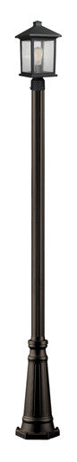 Z-Lite Portland 1 Light Outdoor Post Mounted Fixture in Oil Rubbed Bronze 531PHMR-519P-ORB