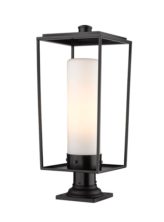 Z-Lite Sheridan 1 Light Outdoor Pier Mounted Fixture in Black 595PHBR-533PM-BK