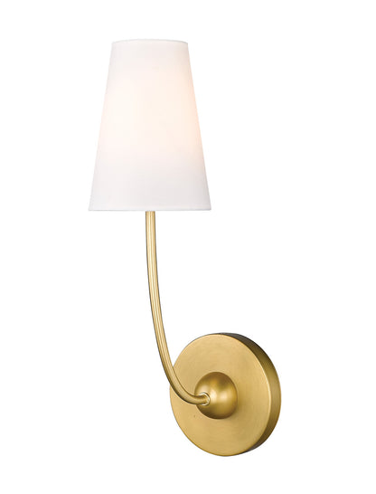 Z-Lite Shannon 1 Light Wall Sconce in Rubbed Brass 3040-1S-RB