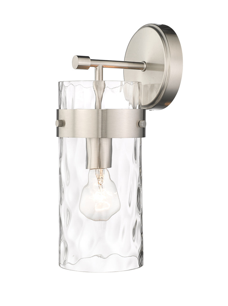 Z-Lite Fontaine 1 Light Wall Sconce in Brushed Nickel 3035-1SS-BN