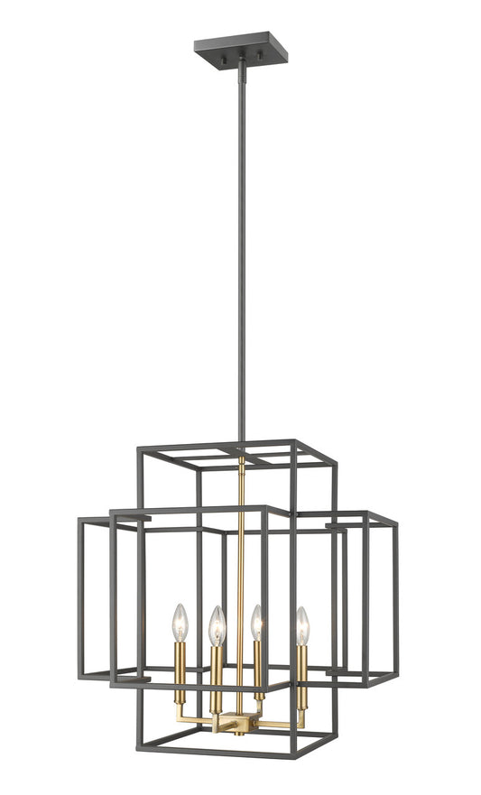 Z-Lite Titania Pendant in Bronze + Olde Brass 454-22BRZ-OBR