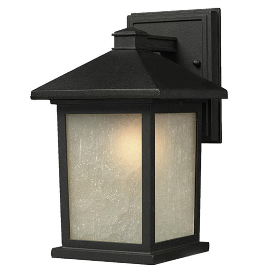 Z-Lite Holbrook 1 Light Outdoor Wall Light in Black 507B-BK