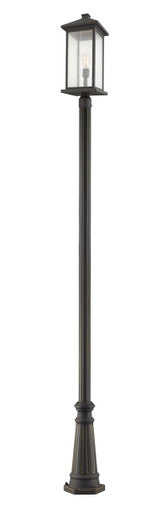 Z-Lite Portland 1 Light Outdoor Post Mounted Fixture in Oil Rubbed Bronze 531PHBXLR-519P-ORB