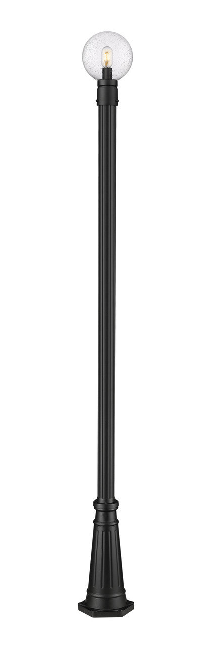 Z-Lite Laurent Outdoor Post Mounted Fixture in Black 599PHM-519P-BK