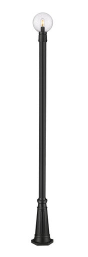 Z-Lite Laurent 1 Light Outdoor Post Mounted Fixture in Black 599PHM-519P-BK