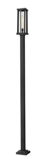 Z-Lite Glenwood 1 Light Outdoor Post Mounted Fixture in Black 586PHBS-536P-BK