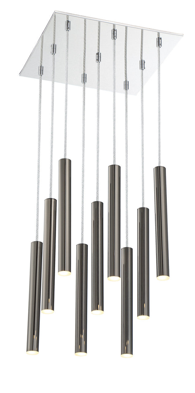 Z-Lite Forest Chandelier in Chrome 917MP12-PBL-LED-9SCH