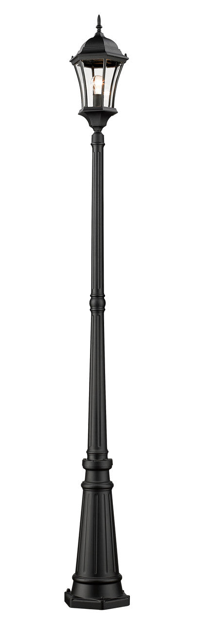 Z-Lite Wakefield 1 Light Outdoor Post Mounted Fixture in Black 522MP1-BK