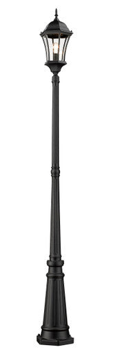 Z-Lite Wakefield 1 Light Outdoor Post Mounted Fixture in Black 522MP1-BK