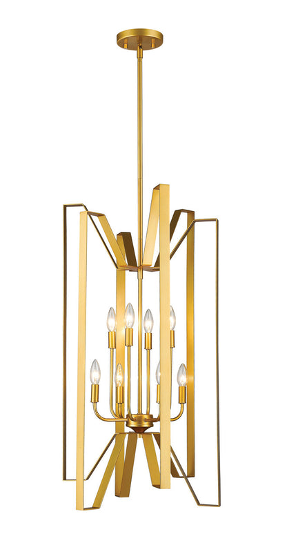 Z-Lite Marsala Pendant in Polished Metallic Gold 4000-8PMG