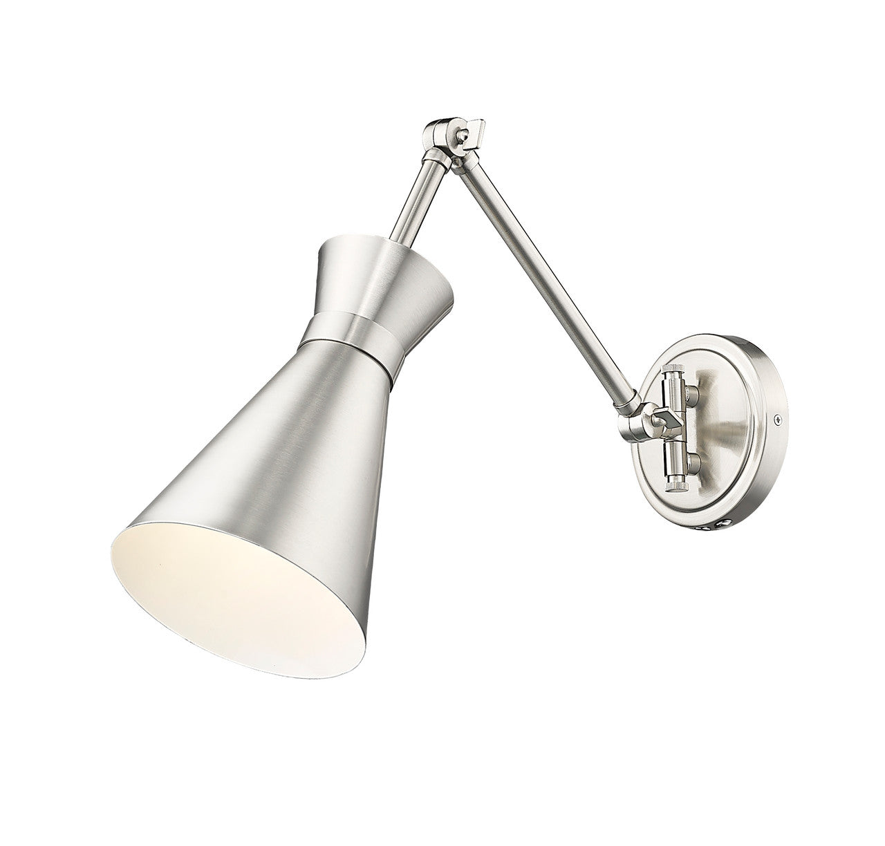 Z-LITE Soriano 1 Light Wall Sconce in Brushed Nickel 351S-BN