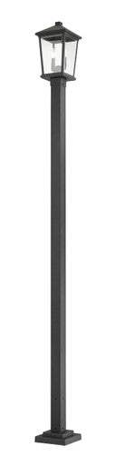 Z-Lite Beacon 2 Light Outdoor Post Mounted Fixture in Black 568PHBS-536P-BK