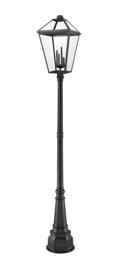 Z-Lite Talbot 4 Light Outdoor Post Mounted Fixture in Black 579PHXLXR-564P-BK