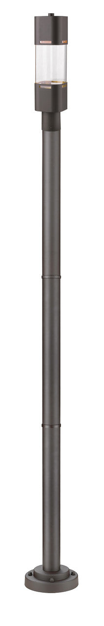 Z-Lite Lestat Outdoor Post Mounted Fixture in Deep Bronze 562PHBR-567P-DBZ-LED