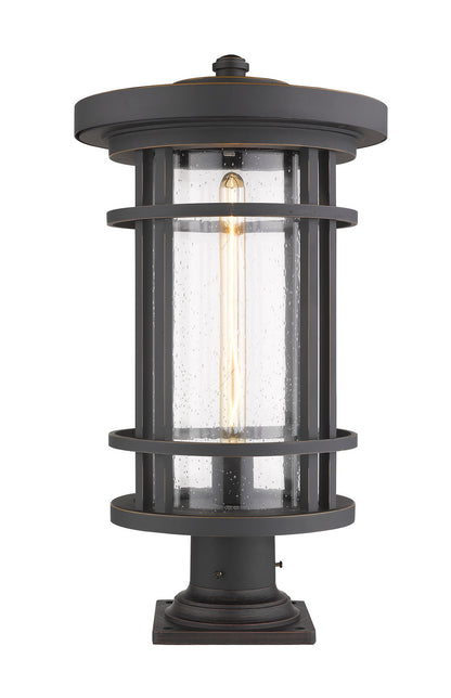 Z-Lite Jordan Outdoor Pier Mounted Fixture in Oil Rubbed Bronze 570PHXL-533PM-ORB