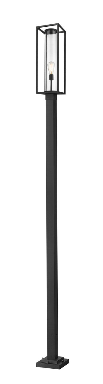 Z-Lite Dunbroch Outdoor Post Mounted Fixture in Black 584PHBS-536P-BK