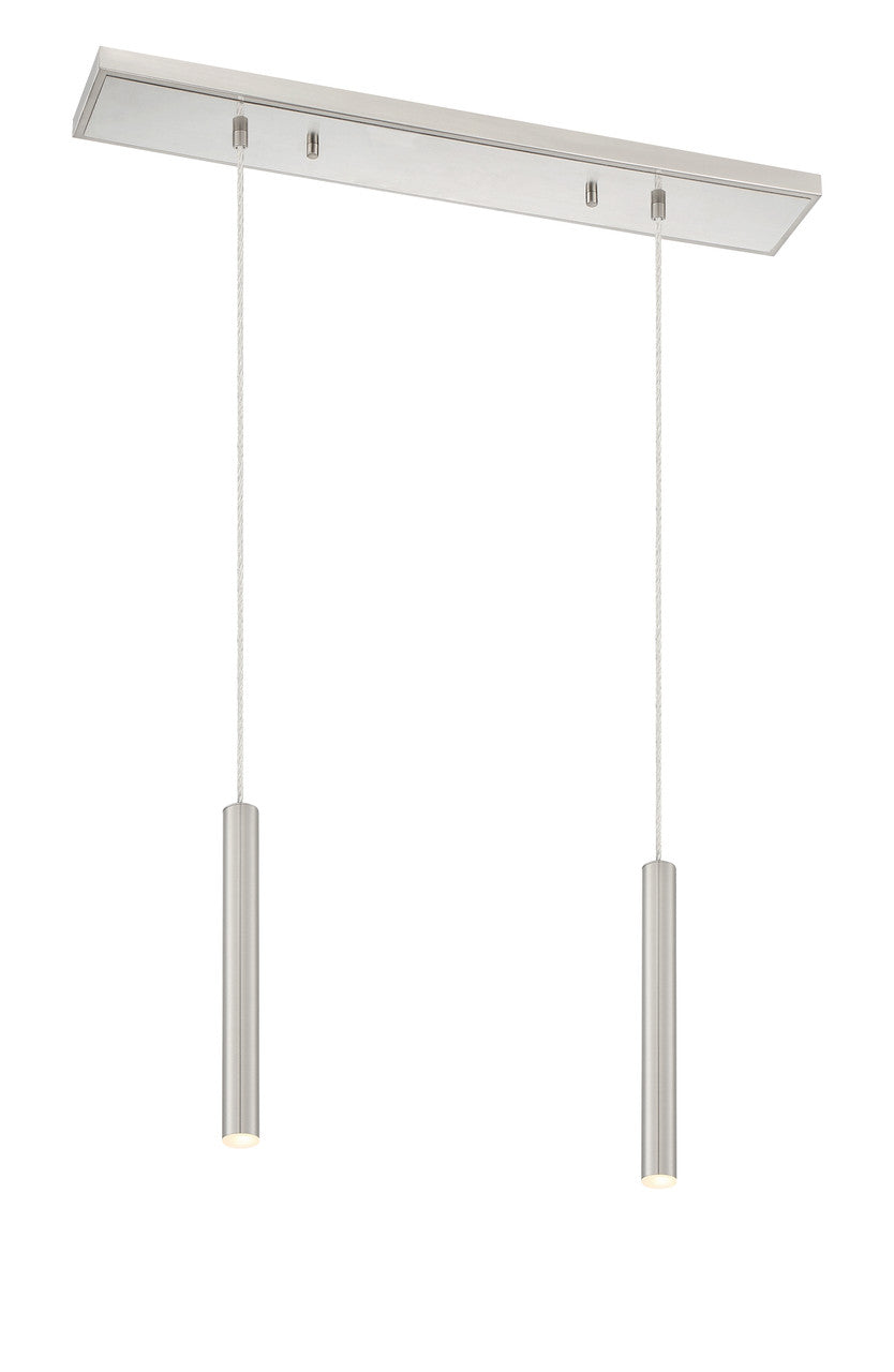 Z-Lite Forest island in Brushed Nickel 917MP12-BN-LED-2LBN