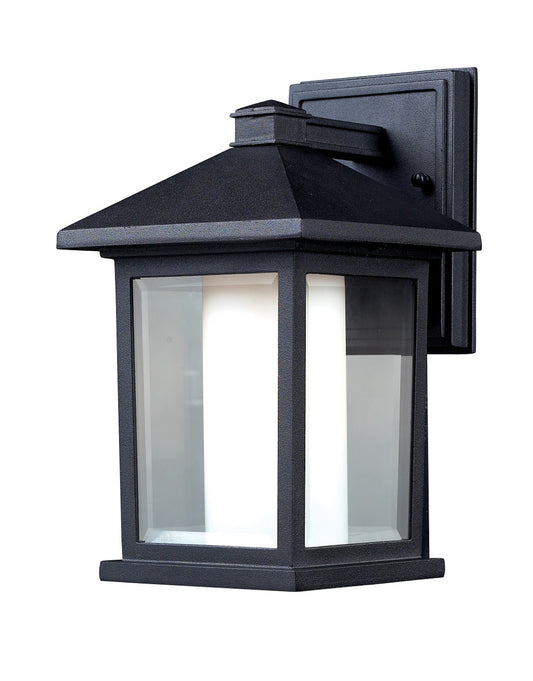 Z-Lite Mesa 1 Light Outdoor Wall Light in Black 523S