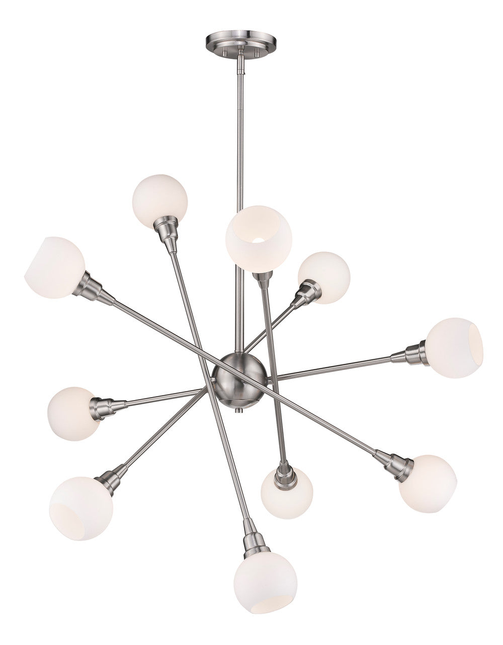 Z-Lite Tian Pendant in Brushed Nickel 616-10C-BN